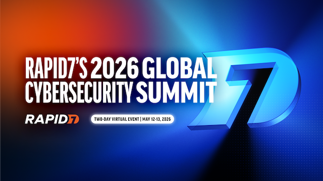 Rapid7 2026 Global Cybersecurity Summit | Virtual Event